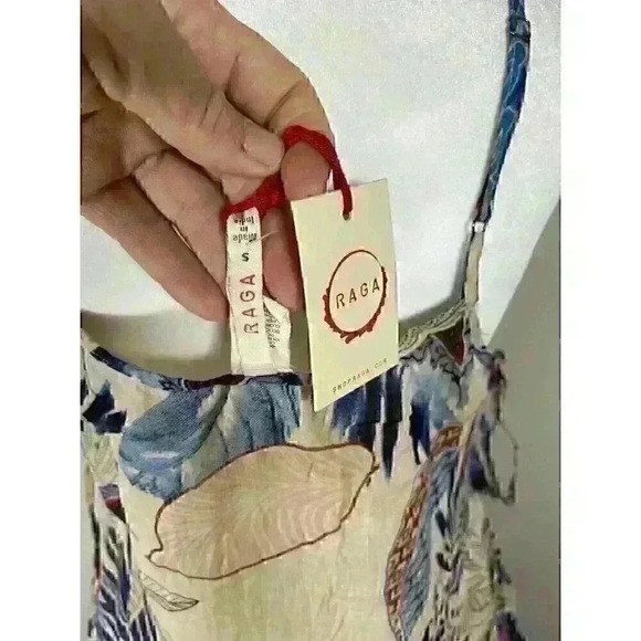 RAGA Tropic Vibes Short Mini Dress Beach Vacation Cotton NWT Size Small R2369 - Picture 8 of 9